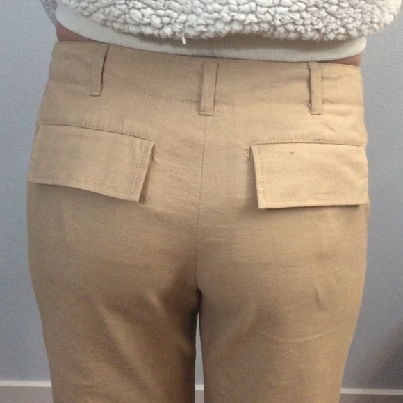 Kenneth Cole khaki bootcut pants, size 4 - Picture 2 of 3